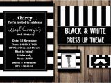Black and White 30th Birthday Invitations Party Press Party Invitations Invitation Designs