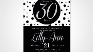 Black and White 30th Birthday Invitations Tag Archive for Quot 30th Birthday Invitation Quot Gldesigns 2 Go