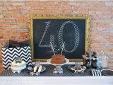 Black and White 40th Birthday Party Decorations 40th Birthday Party Idea for A Man