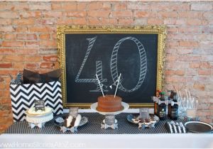 Black and White 40th Birthday Party Decorations 40th Birthday Party Idea for A Man