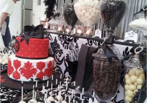 Black and White 40th Birthday Party Decorations Black and White Birthday Party Ideas Photo 9 Of 12