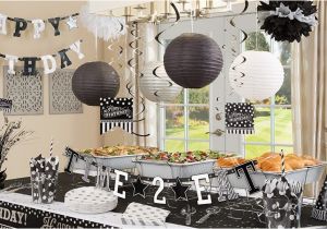 Black and White 40th Birthday Party Decorations Black White Birthday Party Supplies Party City