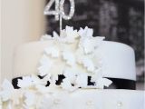 Black and White 40th Birthday Party Decorations Kara 39 S Party Ideas Stylish Black and White 40th Birthday