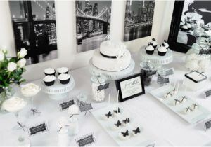 Black and White 40th Birthday Party Decorations Kara 39 S Party Ideas Stylish Black and White 40th Birthday