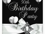 Black and White 50th Birthday Decorations 50th Birthday Party Black White Silver Balloons 5 25×5 25