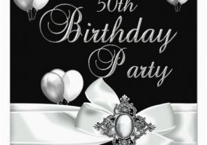 Black and White 50th Birthday Decorations 50th Birthday Party Black White Silver Balloons 5 25×5 25