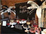 Black and White 50th Birthday Decorations Black and White Birthday Backdrop Little Dimple Designs