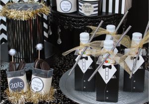 Black and White 50th Birthday Decorations Family Friendly Nye Party Laura 39 S Little Party