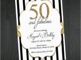 Black and White 50th Birthday Invitations 45 50th Birthday Invitation Templates Free Sample