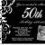 Black and White 50th Birthday Invitations Free Black and White Birthday Invitations Design Free