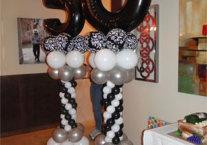 Black and White 50th Birthday Party Decorations Balloon Column 50th Birthday Balloon Birthday Decor