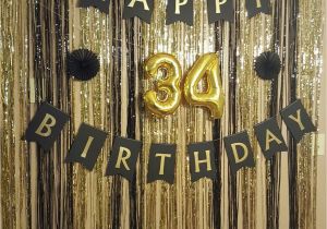 Black and White 50th Birthday Party Decorations Black White and Gold Surprise Birthday Party Decor