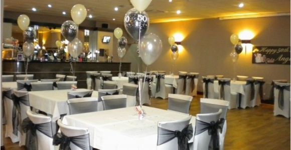 Black and White 50th Birthday Party Decorations Elegant 50th Birthday Decorations Black White 50th