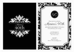 Black and White 50th Birthday Party Invitations Birthday Party Invitation Template Black and White Free