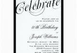 Black and White 50th Birthday Party Invitations Elegant Black White 50th Birthday Invitations Zazzle