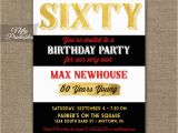 Black and White 60th Birthday Invitations 60th Birthday Invitations Black Stripe Gold Nifty