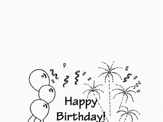 Black and White Birthday Cards Printable Free Coloring Pages Printable ...