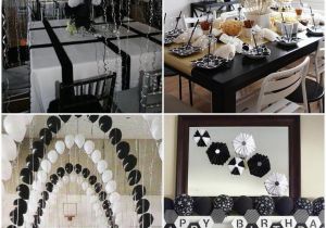 Black and White Birthday Party Decoration Ideas Black and White Graduation Party Ideas Father Daughter