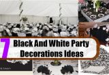 Black and White Birthday Party Decoration Ideas Black and White Party Decorations Ideas How to Decorate