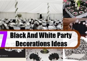 Black and White Birthday Party Decoration Ideas Black and White Party Decorations Ideas How to Decorate