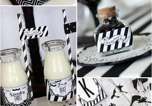 Black and White Birthday Party Decoration Ideas Chic Halloween Party Ideas In Contemporary Black and White