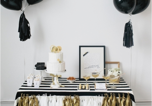 Black and White Decorations for Birthday Party Kate Spade Bridal Shower Ideas Galore B Lovely events