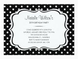 Black and White Polka Dot Birthday Invitations Black and White Polka Dot Invitations Zazzle Com Au