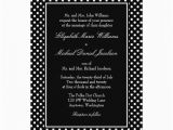 Black and White Polka Dot Birthday Invitations Black and White Polka Dot Wedding Invitations 5 Quot X 7