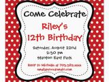 Black and White Polka Dot Birthday Invitations Red Black Polka Dots Birthday Party Invitations Zazzle