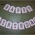 Black and White Striped Happy Birthday Banner Happy Birthday Banner Black and White
