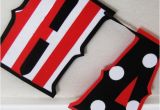 Black and White Striped Happy Birthday Banner Happy Birthday Banner Red White and Black Stripes and by
