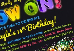 Black Light Birthday Party Invitations Blacklight Party Invitations Www Imgkid Com the Image