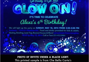 Black Light Birthday Party Invitations Blacklight Party Invitations Www Imgkid Com the Image