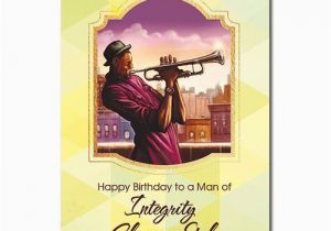 Black Man Birthday Card Happy Birthday to A Man Of Integrity Class and Style