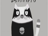 Black Metal Birthday Meme Black Metal Cat Birthday Card by Carolecstationery On Etsy