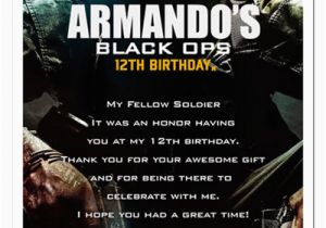 Black Ops Birthday Invitations 8 Call Of Duty Black Ops Birthday Party Invitations Ebay