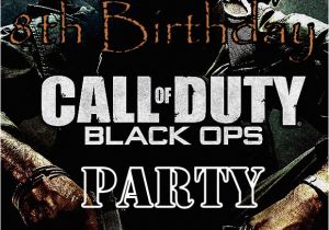 Black Ops Birthday Invitations Call Of Duty Birthday Invitation for Mason Birthday