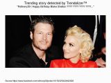 Blake Shelton Birthday Card Blake Shelton 39 S Birthday Celebration Happybday to