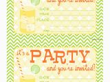 Blank Birthday Invitations to Print Bnute Productions Free Printable Citrus Splash Invitations