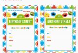 Blank Birthday Invitations to Print Free Printable Sesame Street 1st Birthday Invitations
