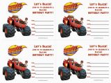 Blaze and the Monster Machines Birthday Invitations Templates Blaze and the Monster Machines Birthday Invitations Free