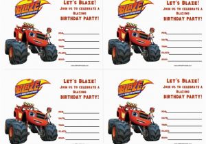 Blaze and the Monster Machines Birthday Invitations Templates Blaze and the Monster Machines Birthday Invitations Free