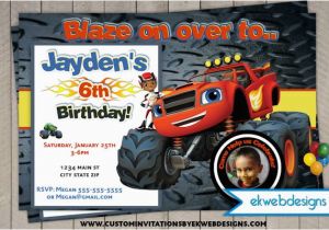 Blaze and the Monster Machines Birthday Invitations Templates Blaze and the Monster Machines Birthday Invitations Nick
