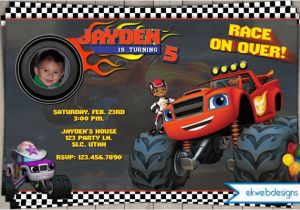 Blaze and the Monster Machines Birthday Invitations Templates Blaze and the Monster Machines Birthday Party Photo