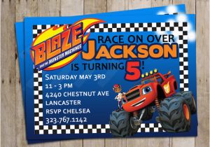 Blaze and the Monster Machines Birthday Invitations Templates Blaze and the Monster Machines Birthday Party Supplies and
