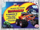 Blaze and the Monster Machines Birthday Invitations Templates Blaze and the Monster Machines Invitation by