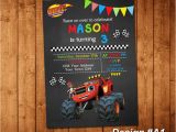 Blaze and the Monster Machines Birthday Invitations Templates Blaze and the Monster Machines Invitation by Smileparty On