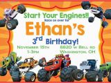 Blaze and the Monster Machines Birthday Invitations Templates Items Similar to Blaze and the Monster Machines Birthday