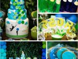 Blue and Green Birthday Party Decorations Kara 39 S Party Ideas Green and Blue Balloon Party Decor