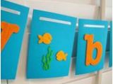 Blue and orange Happy Birthday Banner Items Similar to Happy Birthday Banner Garland orange and